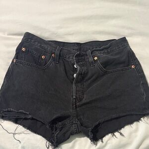Levi's Women's black Denim Jean Shorts